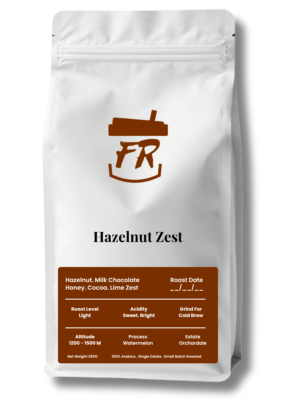Hazelnut Zest Coffee Arabica beans with cocoa and caramel notes