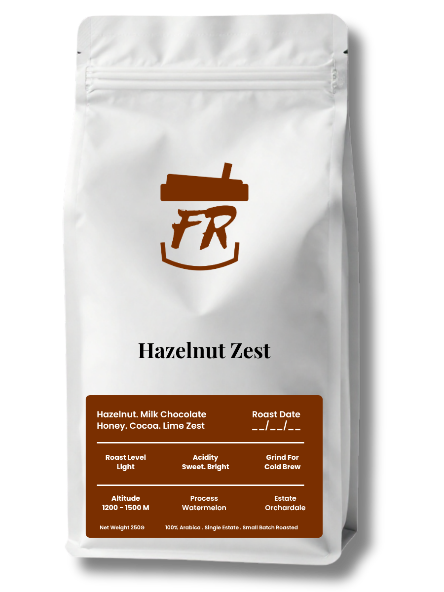 Hazelnut Zest Coffee Arabica beans with cocoa and caramel notes