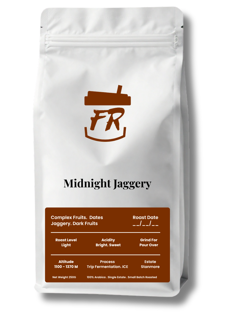 Midnight Jaggery coffee beans with jaggery and dark fruit notes