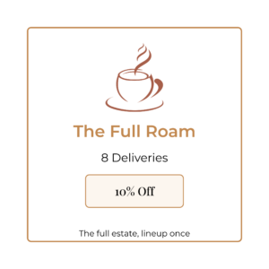 the full roam, five roam bundle, 8 deliveries