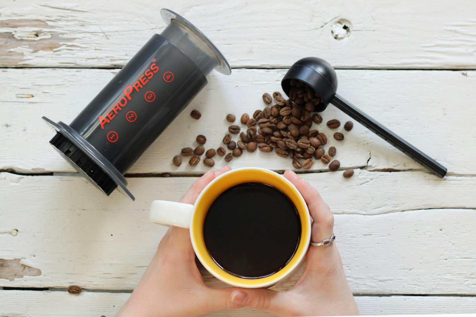 Brew help with aeropress coffee maker, five roam coffee, specialty single origin arabica coffee